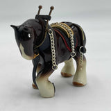 Ceramic Clydesdale Figurine Horse Blinders Harness With Bridle Collectible Decor