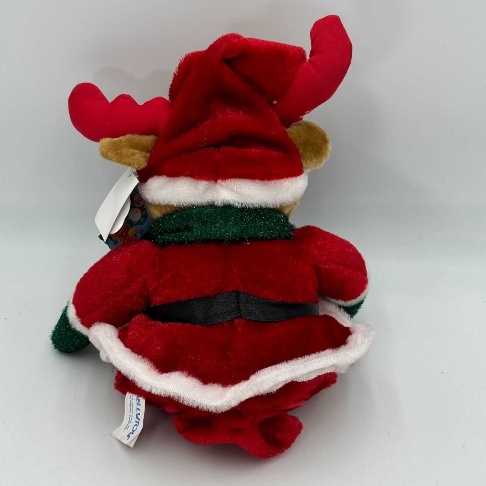 Christmas Moose Singing Dancing Battery Microphone Reindeer Holiday NWT Toy