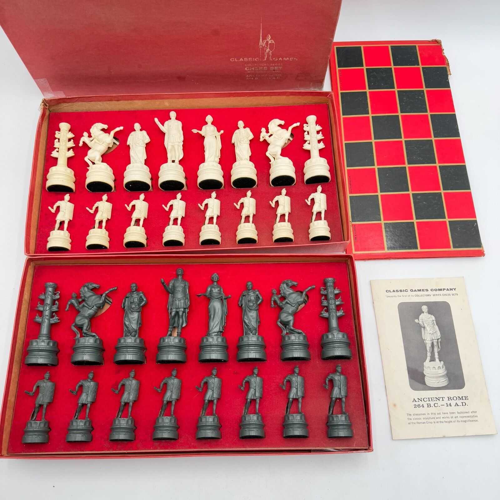 Classic Games Chess Set Ancient Rome 264 BC - 16 AD Collectors Series Edition