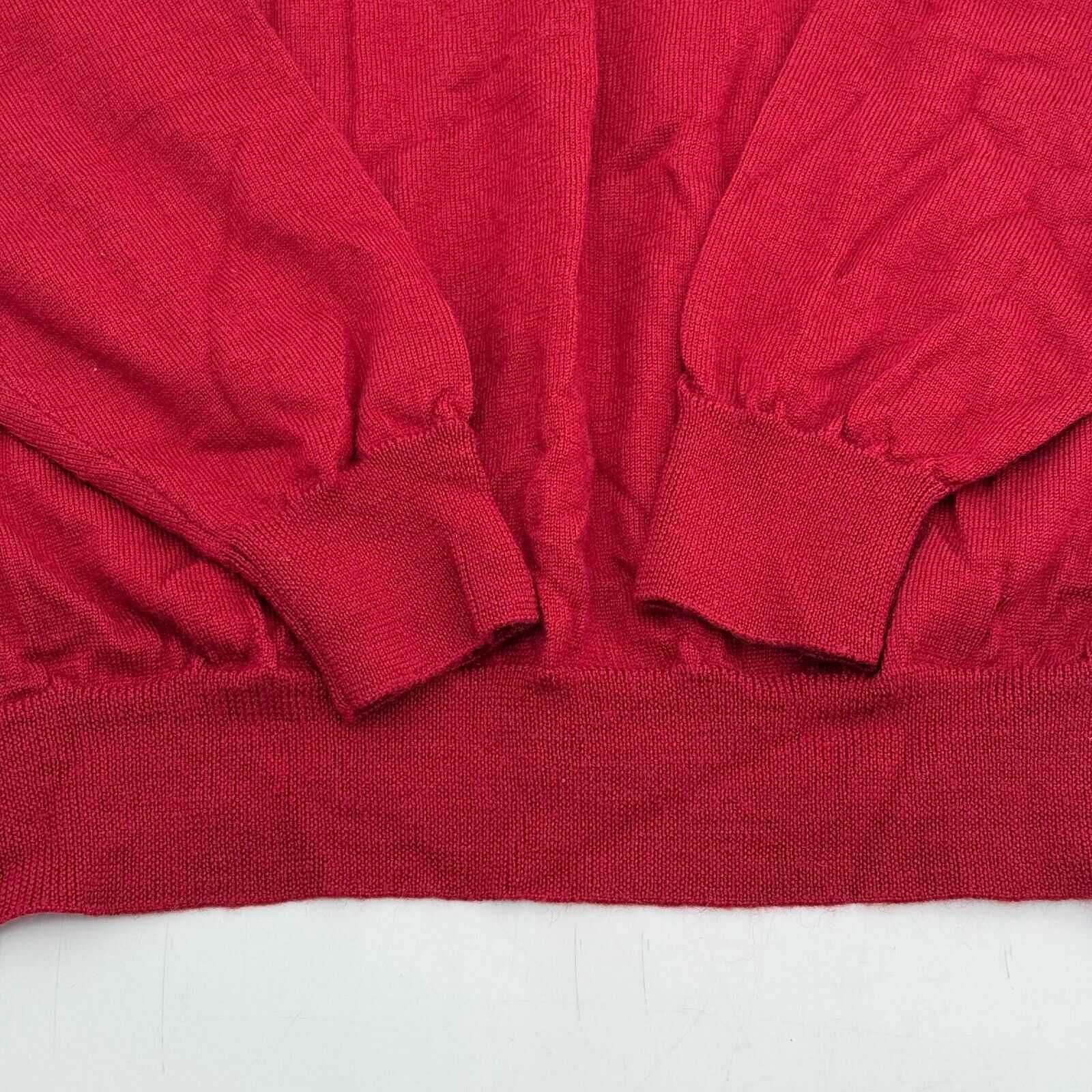 Club Room Red Polo Shirt Button Collar Long Sleeve Dress Shirt Men’s Size Medium