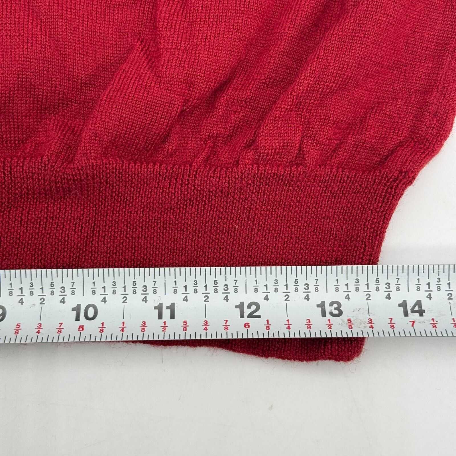 Club Room Red Polo Shirt Button Collar Long Sleeve Dress Shirt Men’s Size Medium