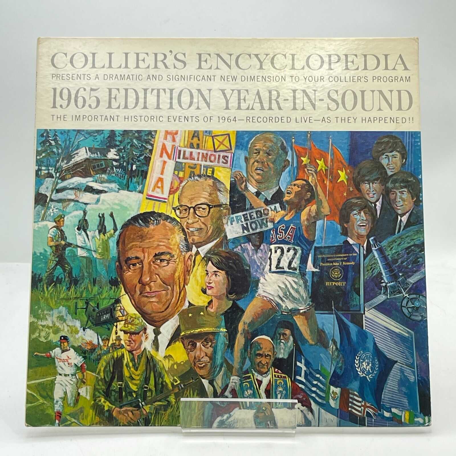 Collier's Encyclopedia: 1965 Edition Year-In-Sound - VINYL RECORD LP