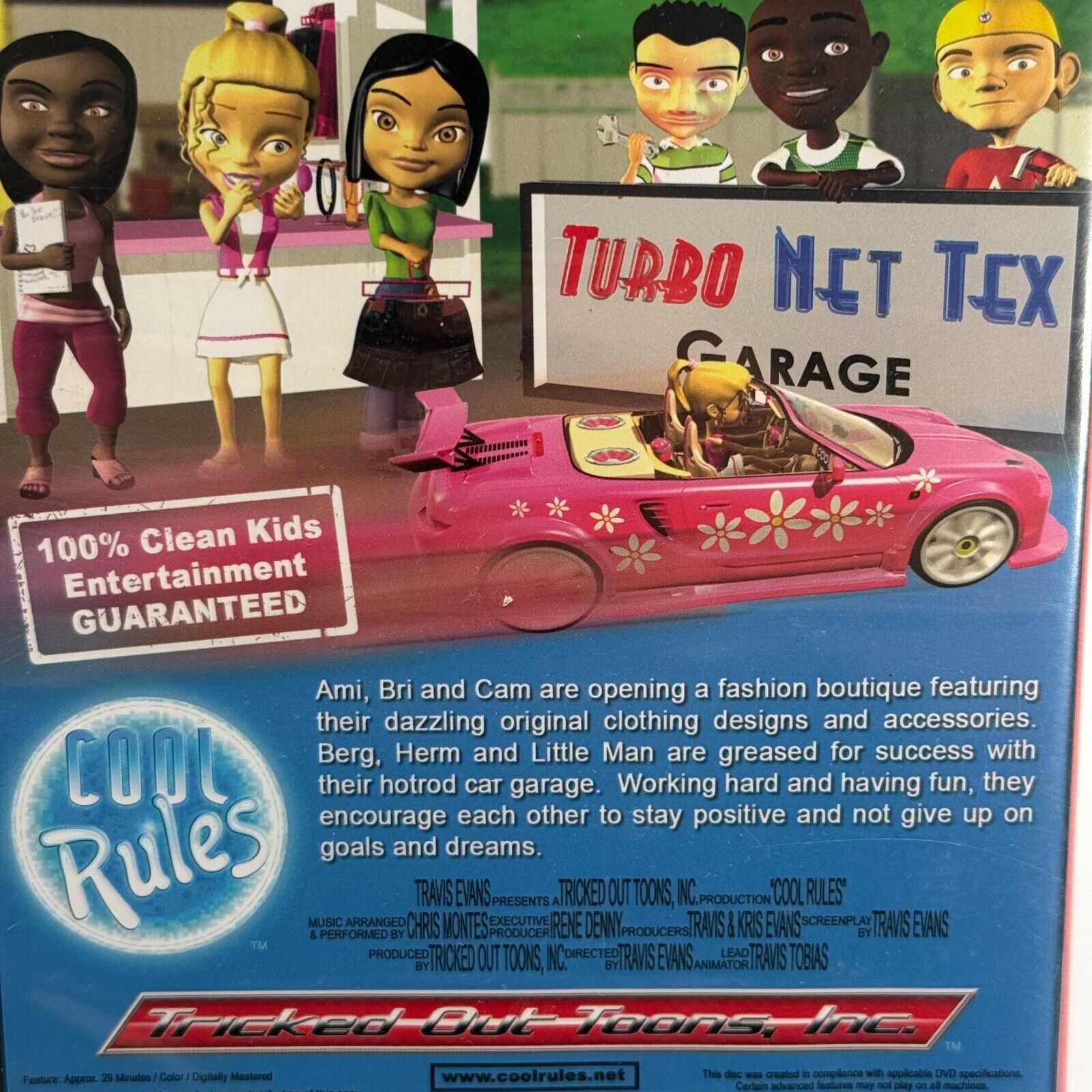 Cool Rules DVD Movie Kids Achieve Dreams Race Cars Family Friendly Clean New