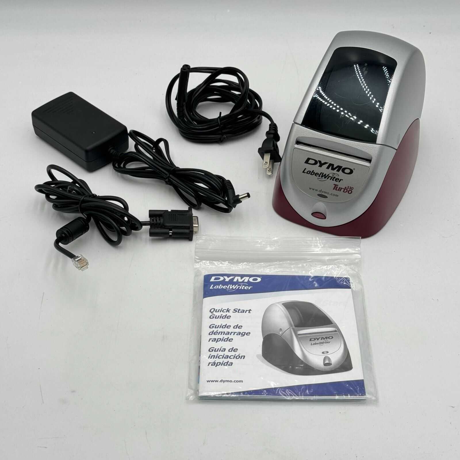 DYMO LabelWriter Turbo 330 Model 90884 Thermal Printer AC Power Adapter Label/CD