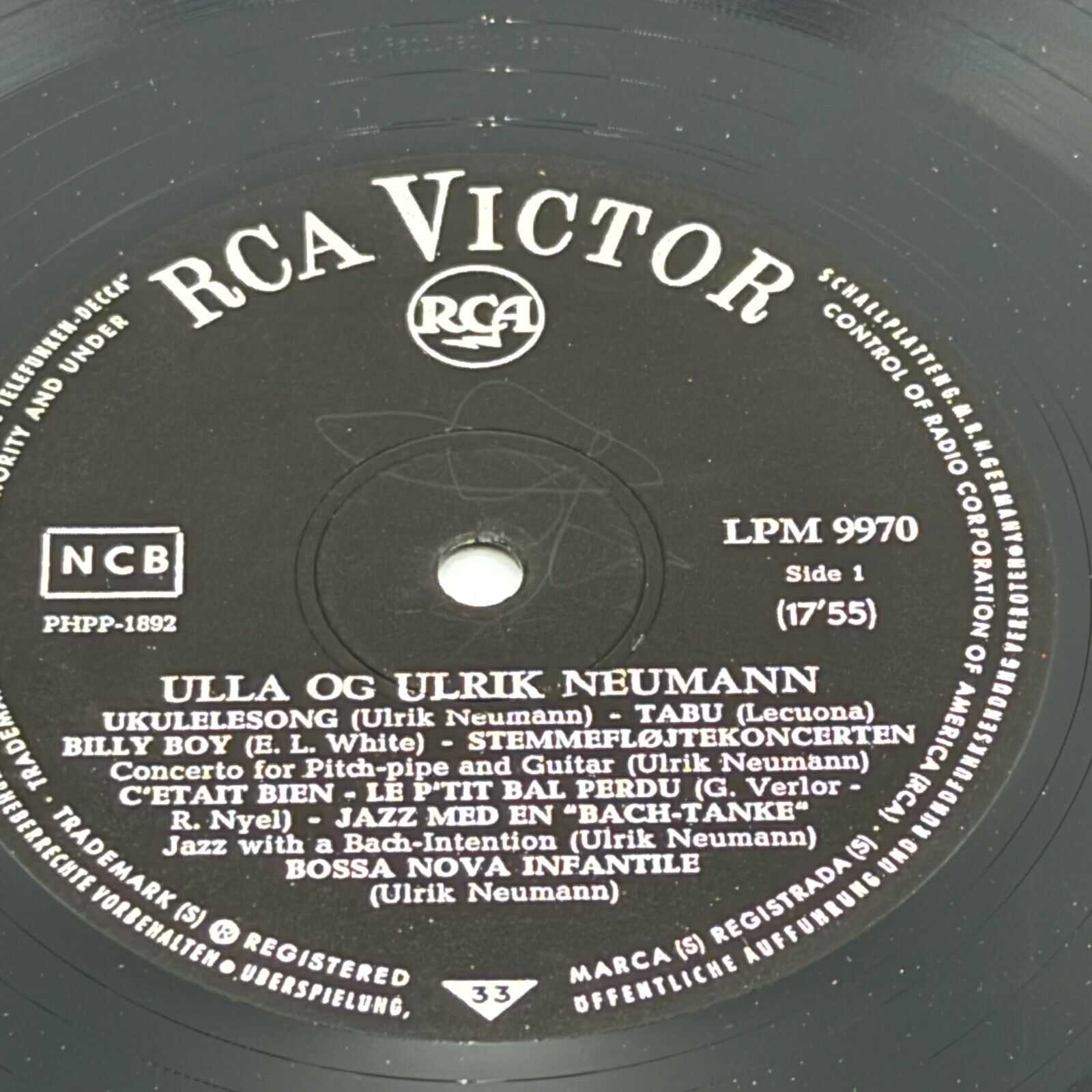 Danish Ulla + Ulrik Neumann Father And Daughter LPM 9970 Denmark Folk Vinyl LP