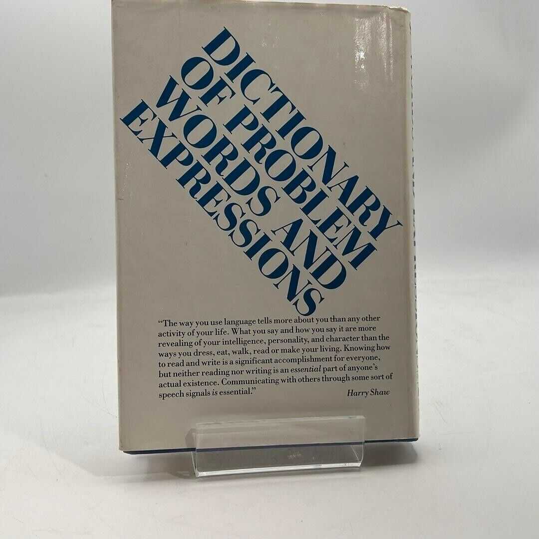 Dictionary of Problem Words and Expressions by Harry Shaw 1987 HARDCOVER BOOK