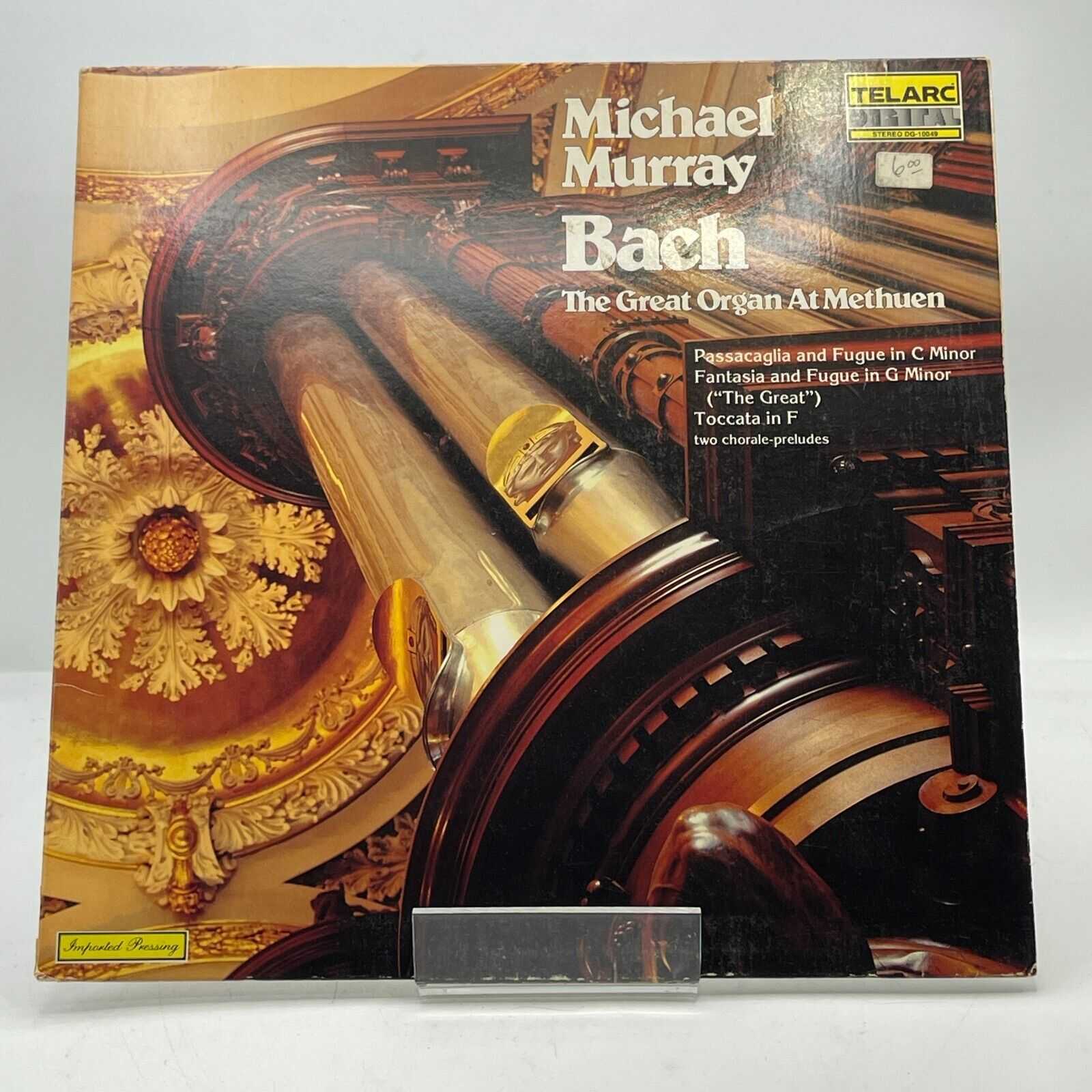 Digital Stereo LP - BACH - THE GREAT ORGAN AT METHUEN: MICHAEL MURRAY, Organ