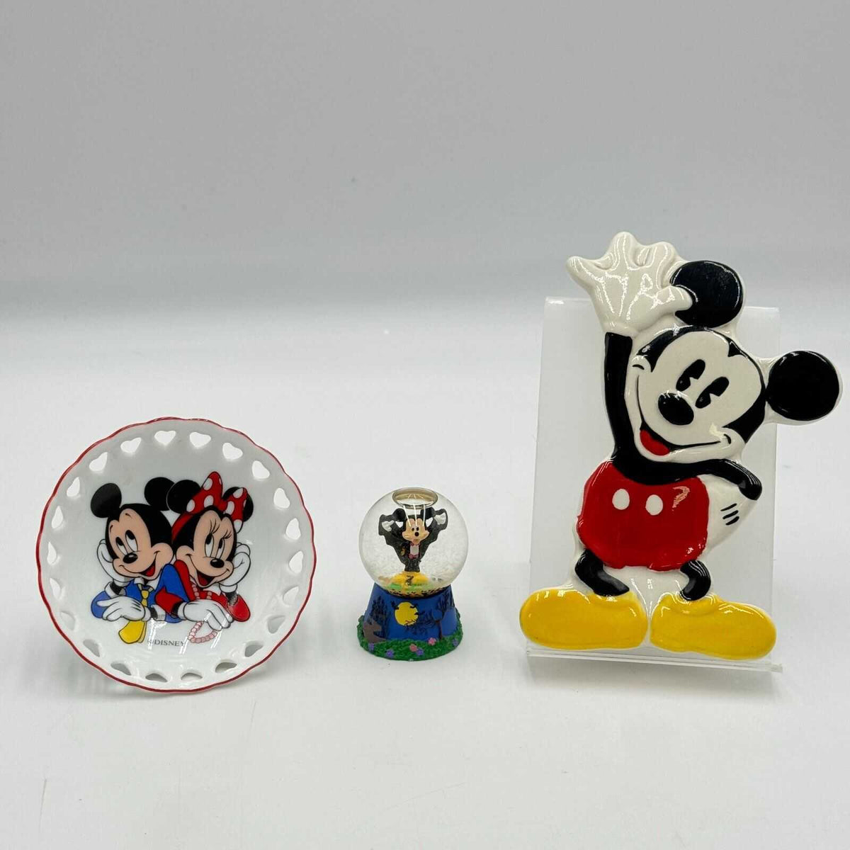 Disney Mickey Mouse Spoon Trivet Minnie Reutter Heart Bowl Halloween Waterball