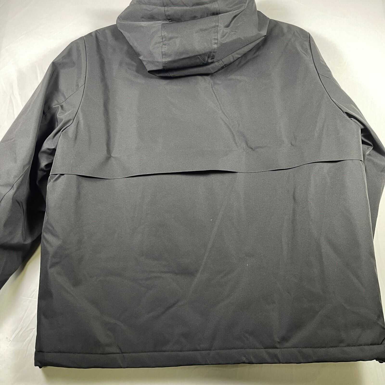 Dockers Black Men's Smart 360 Flex Lightweight Jacket Water Resistant Size XL