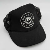 Dragon Alliance Black Snapback Cap Mesh Trucker Hat One Size Fits All