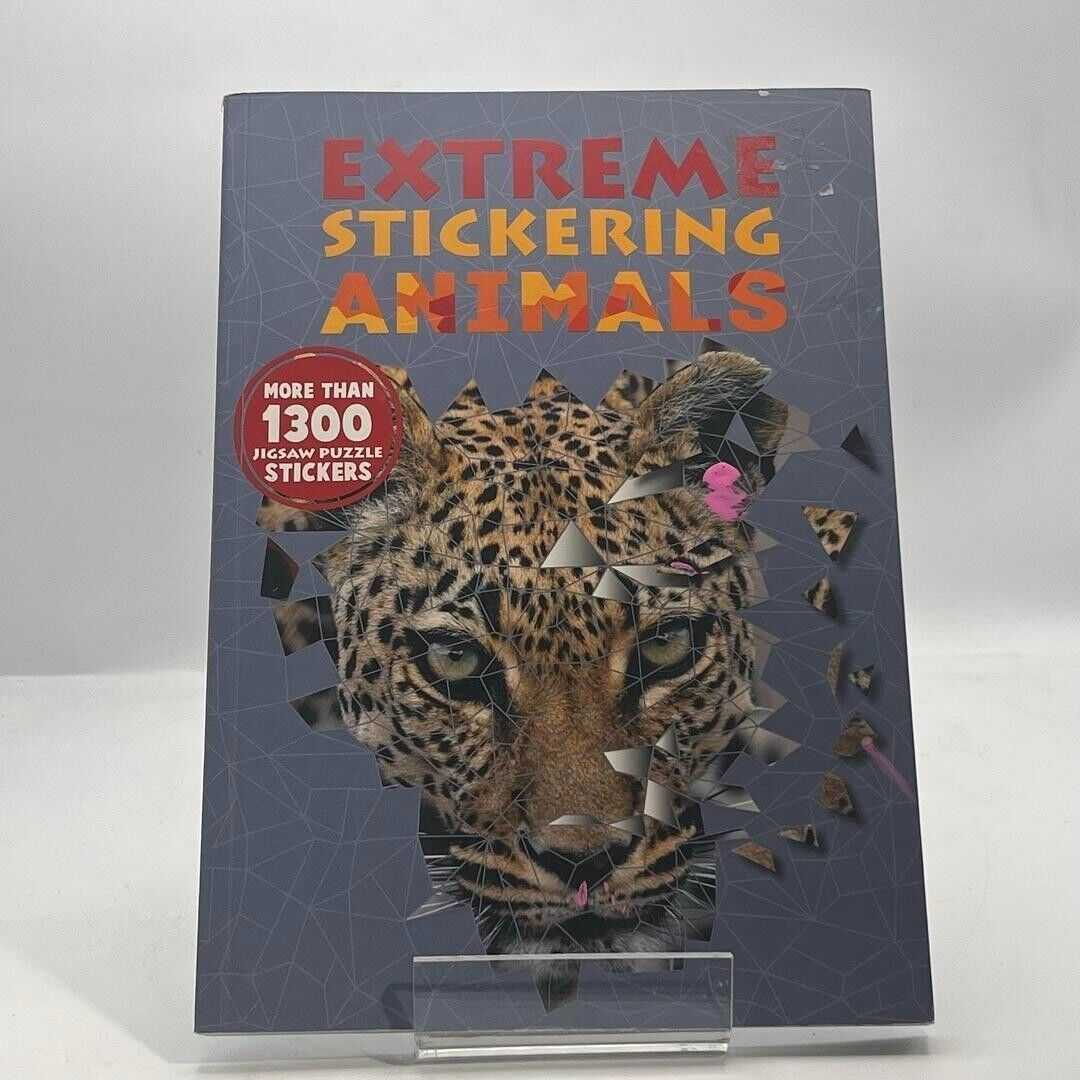 Extreme Stickering Animals by Thunder Bay Press 2017 PAPERBACK BOOK