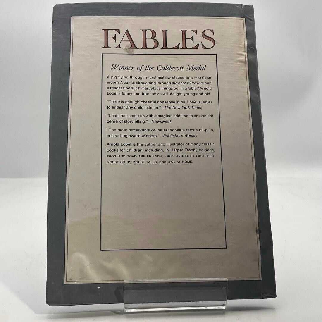 Fables by Arnold Lobel - Caldecott Medal Winner 1980 PAPERBACK BOOK