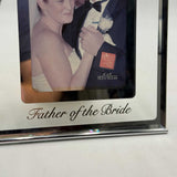 Father Of The Bride Daughter Dance Wedding Photo Frame 4x6 Silver Metal Glass