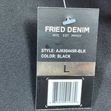 Fried Denim NYC Men’s Premium Black Fleece Jacket Size Large