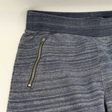 Gap Sweatpants Striped Navy Blue Grey Zippered Pockets Women’s Size M Medium