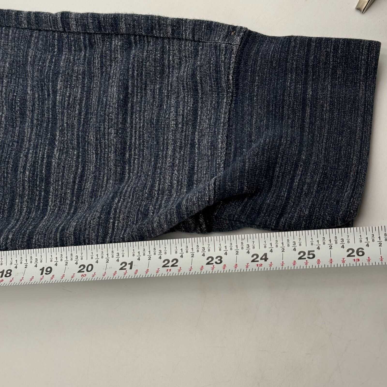 Gap Sweatpants Striped Navy Blue Grey Zippered Pockets Women’s Size M Medium