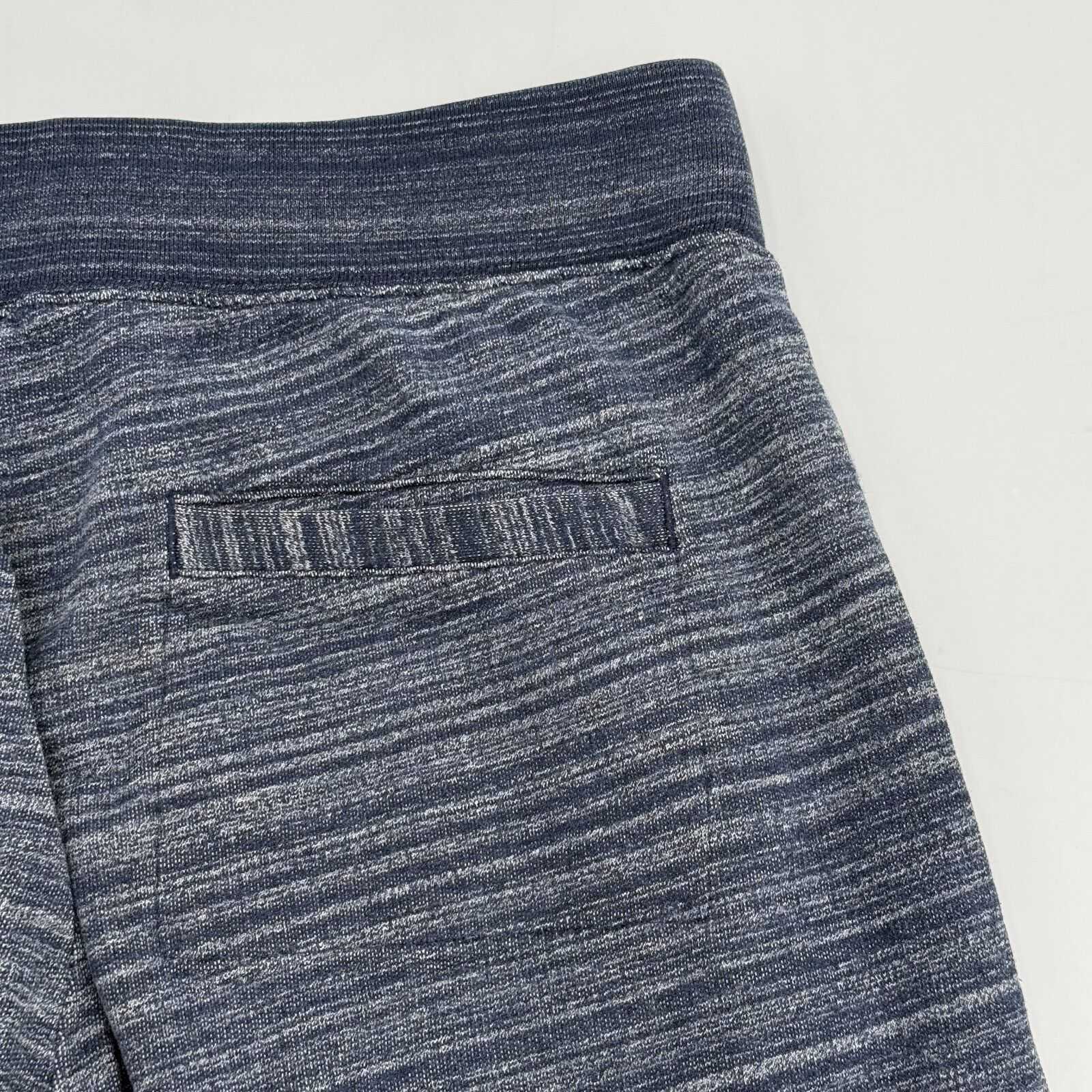 Gap Sweatpants Striped Navy Blue Grey Zippered Pockets Women’s Size M Medium