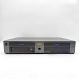 Go Video DDV9100 Dual Deck VHS VCR Recorder Player Copy Dubbing Power Tested