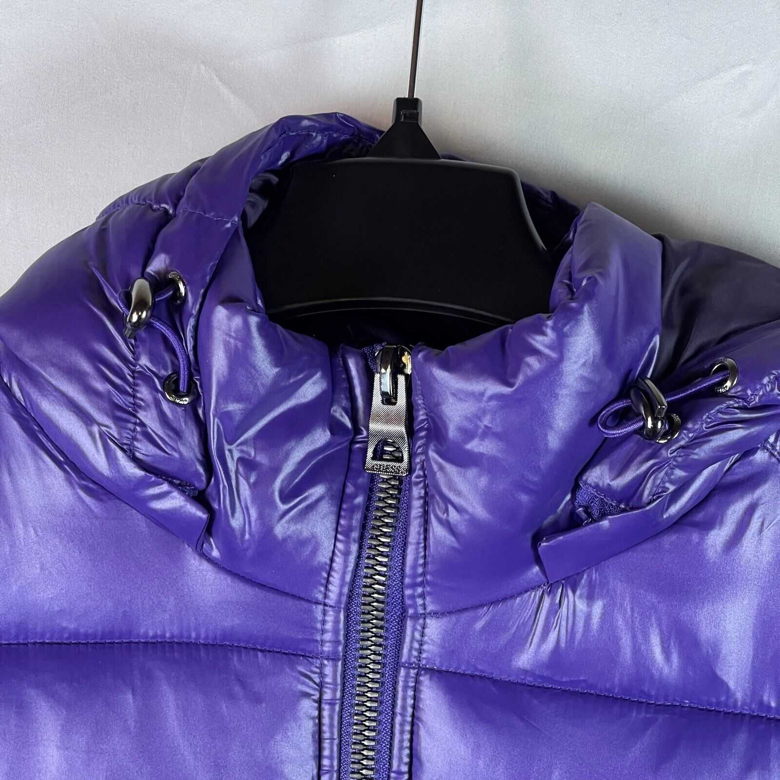 Guess Men's Nylon Insulated Quilted Puffer Jacket Basic Purple Winter Size XL