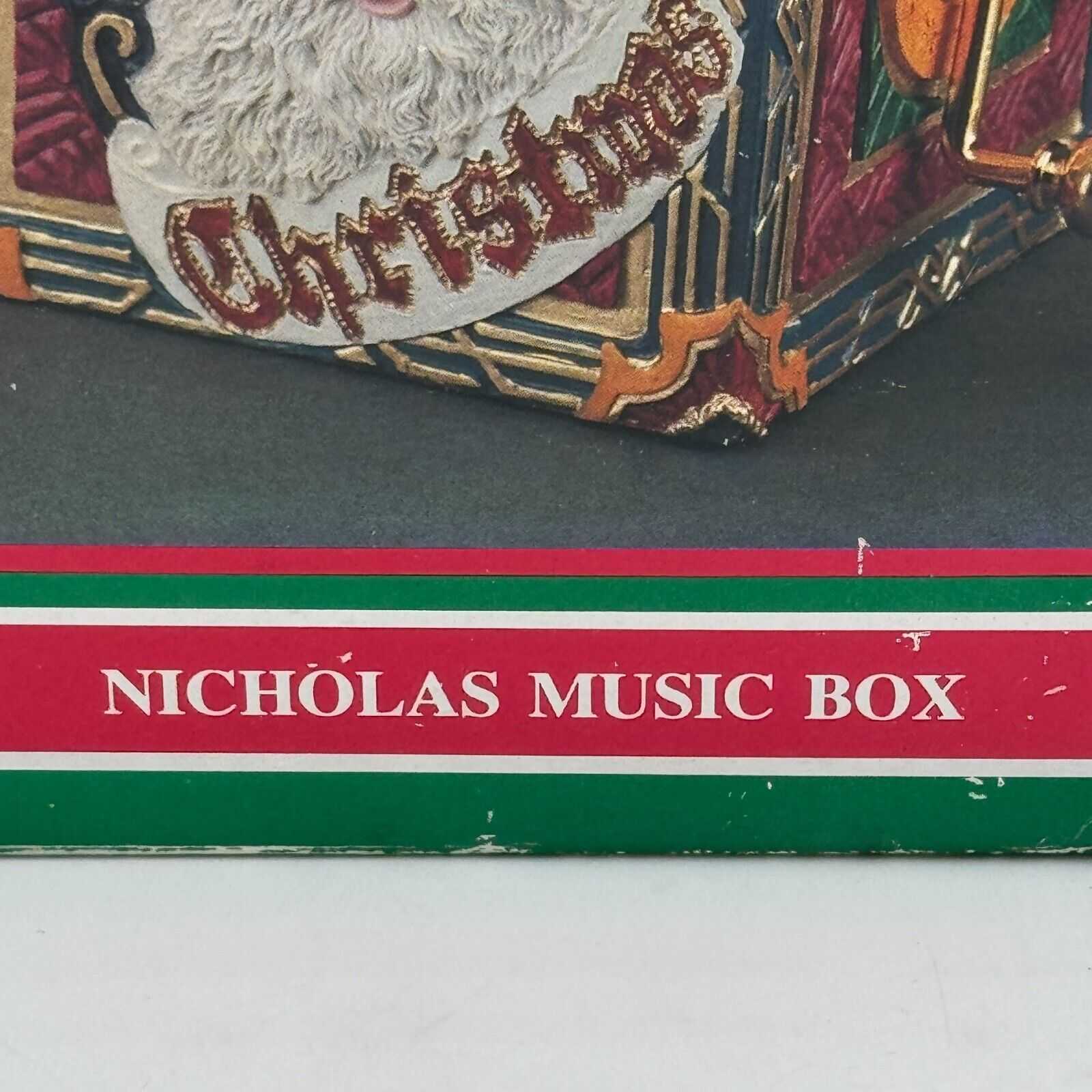 HOUSE OF LLOYD CHRISTMAS AROUND THE WORLD NICHOLAS MUSIC BOX SANTA 1994 WITH BOX