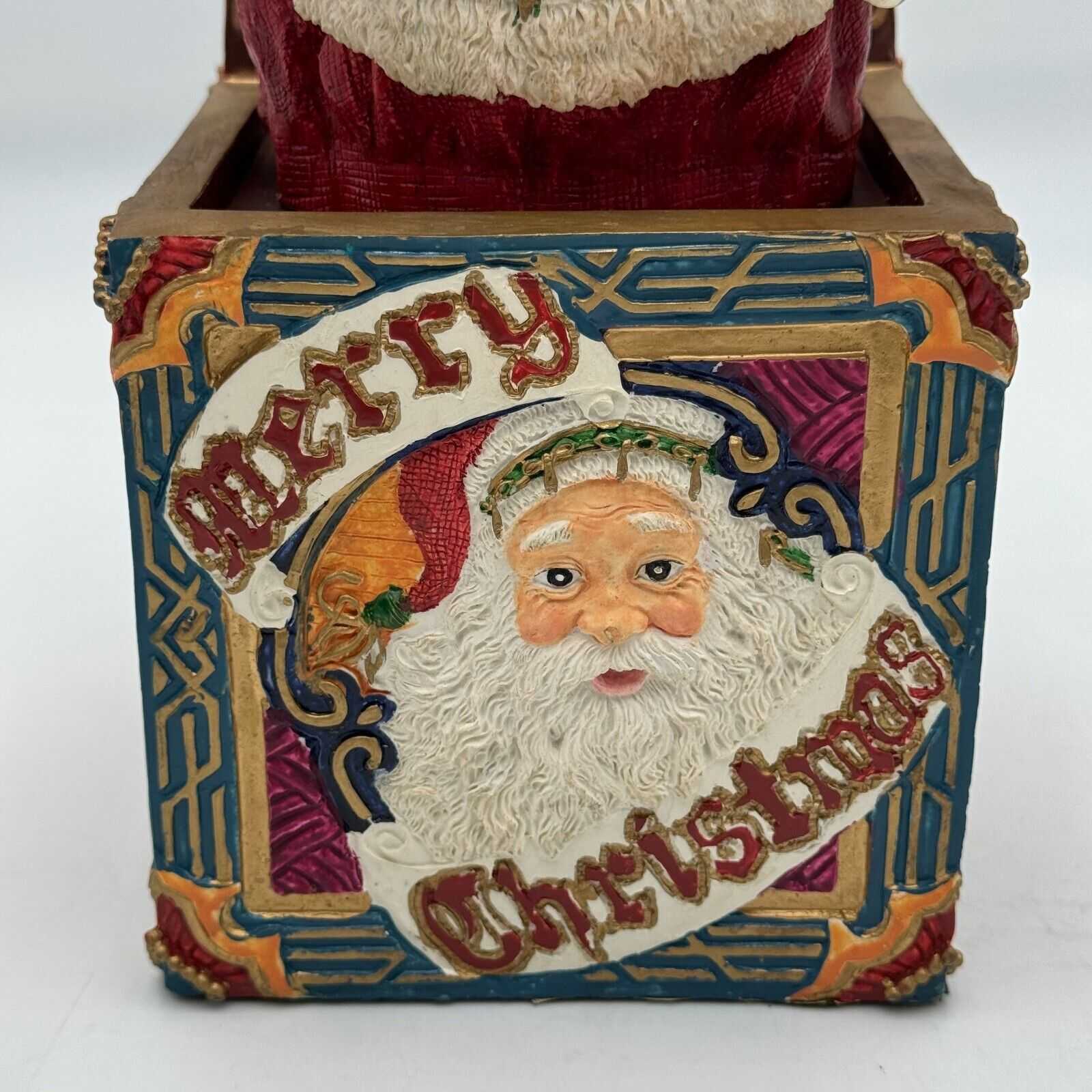 HOUSE OF LLOYD CHRISTMAS AROUND THE WORLD NICHOLAS MUSIC BOX SANTA 1994 WITH BOX