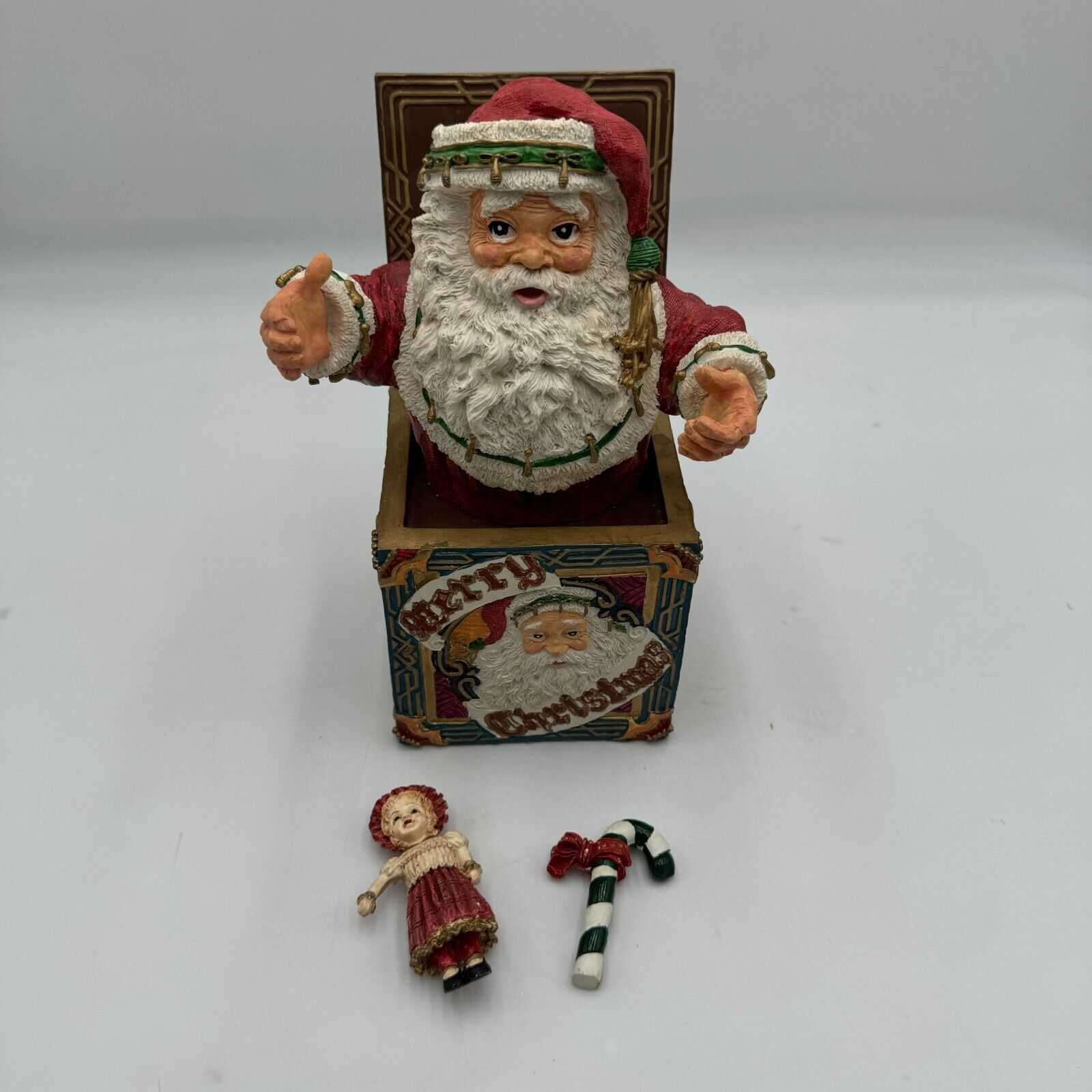 HOUSE OF LLOYD CHRISTMAS AROUND THE WORLD NICHOLAS MUSIC BOX SANTA 1994 WITH BOX