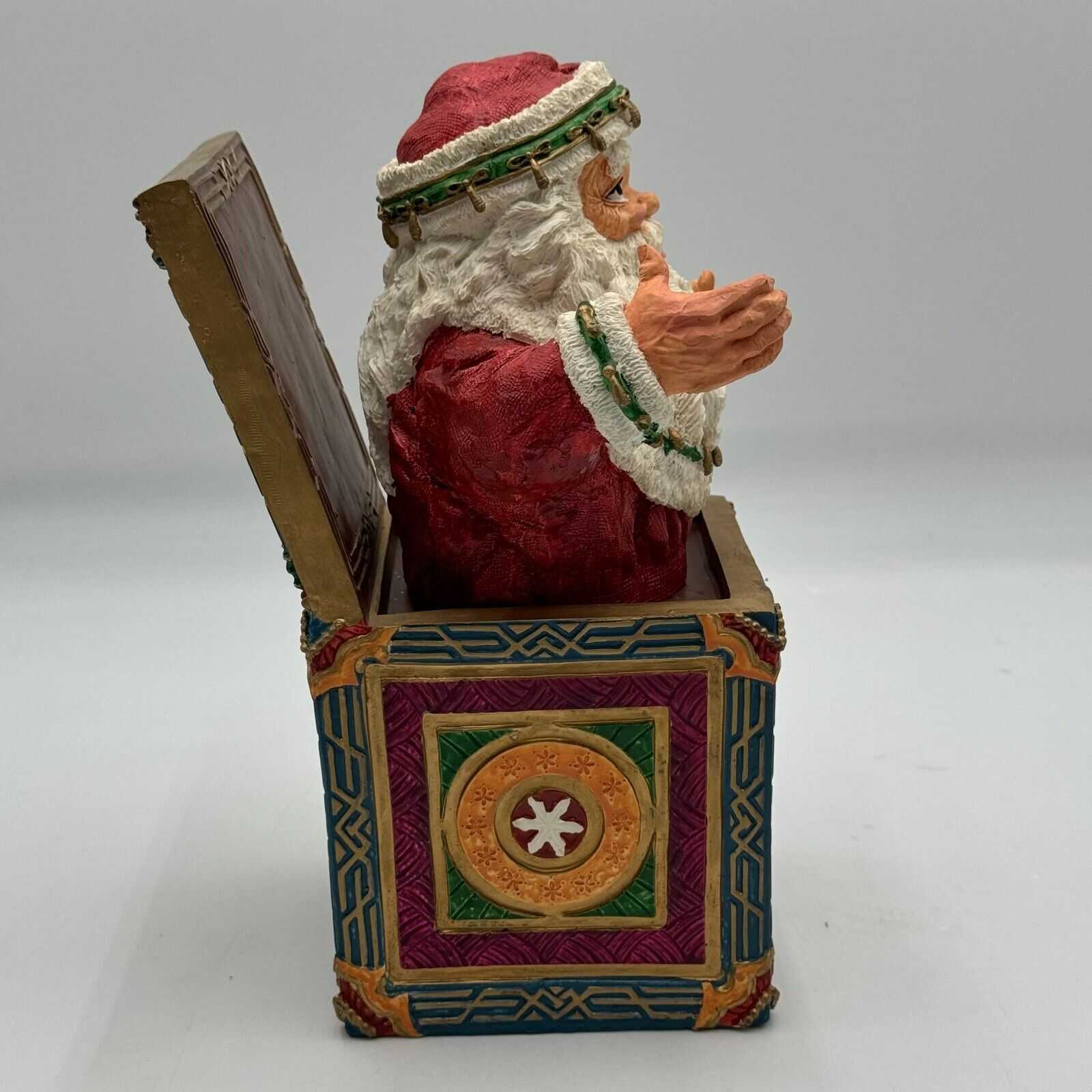 HOUSE OF LLOYD CHRISTMAS AROUND THE WORLD NICHOLAS MUSIC BOX SANTA 1994 WITH BOX