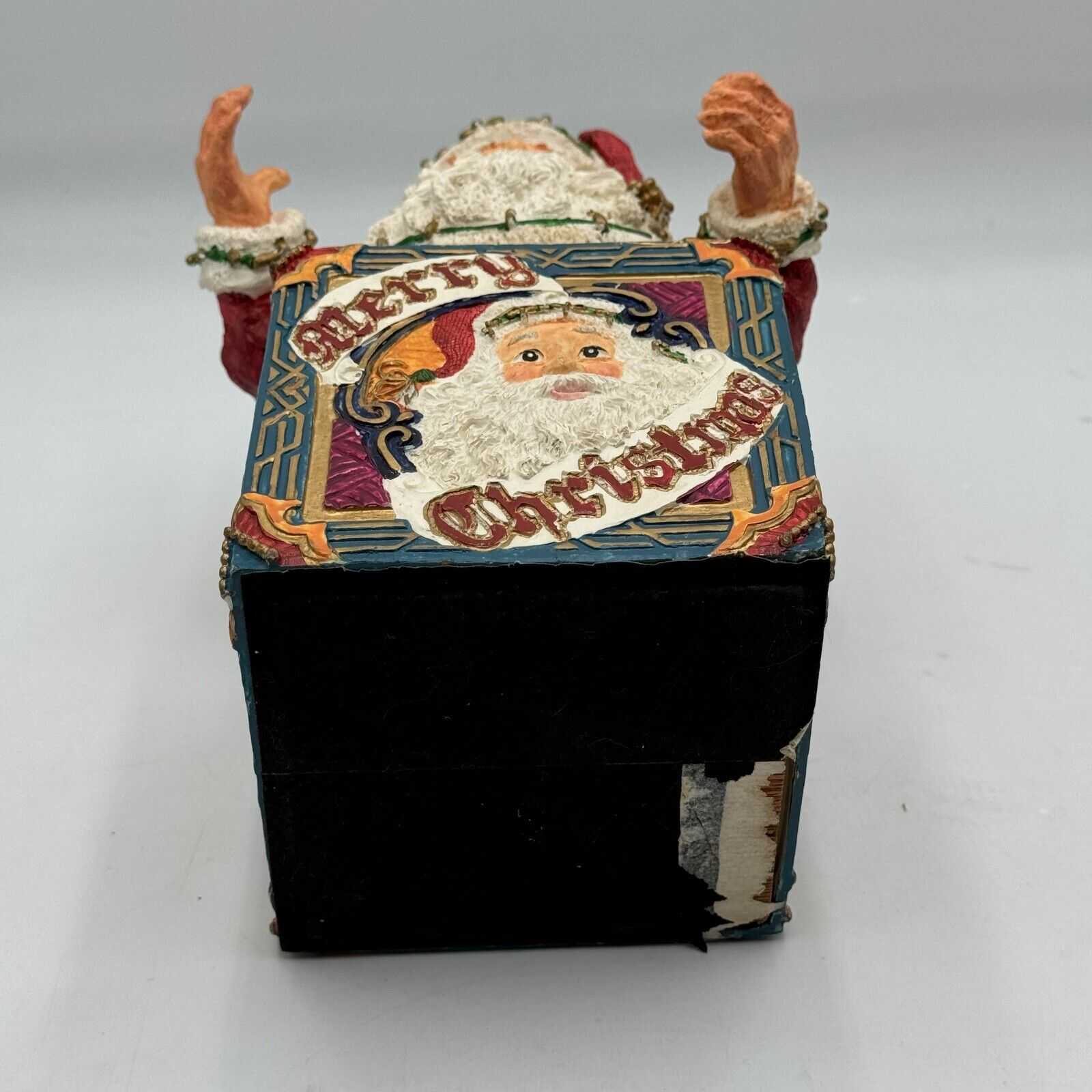 HOUSE OF LLOYD CHRISTMAS AROUND THE WORLD NICHOLAS MUSIC BOX SANTA 1994 WITH BOX