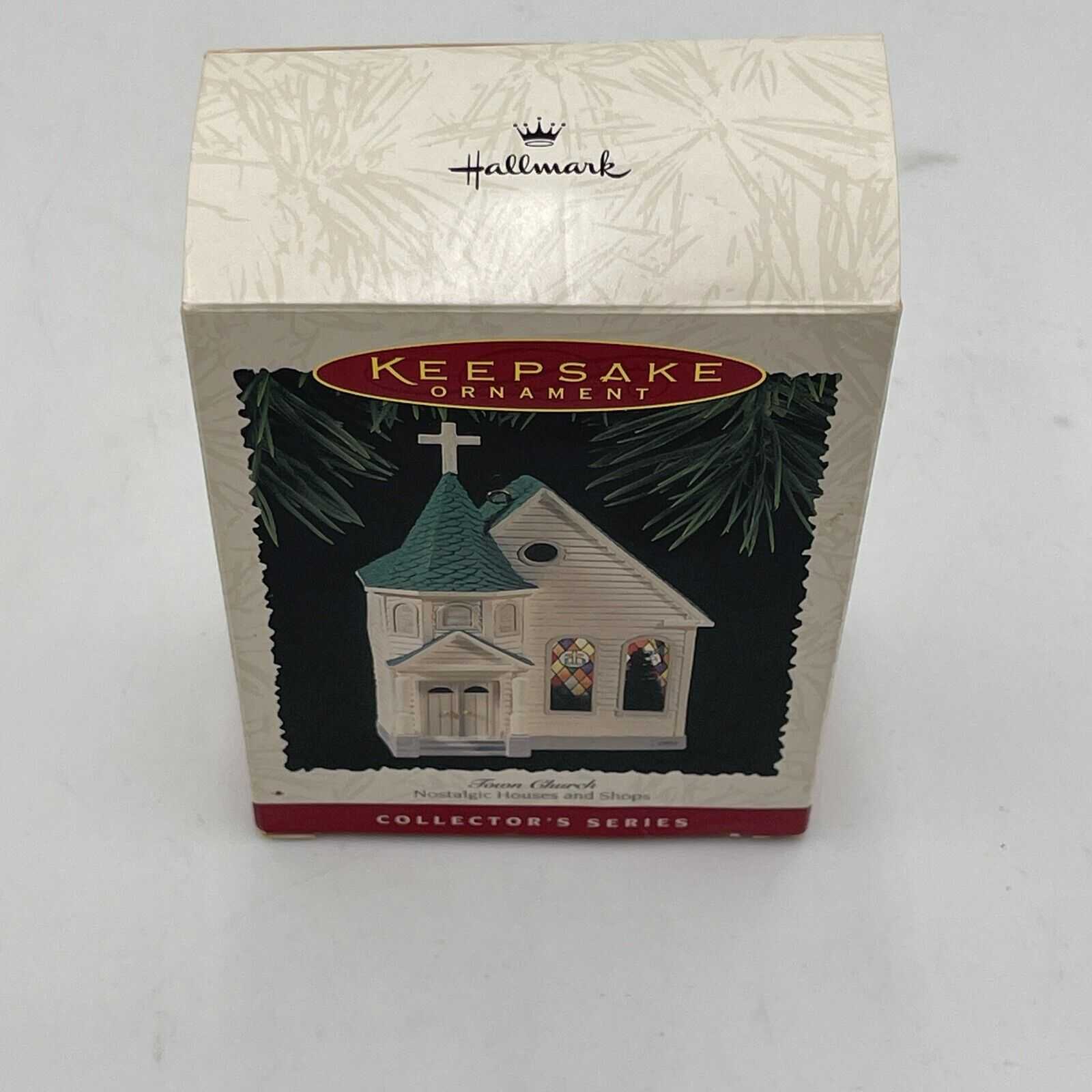 Hallmark Town Church Keepsake Ornament Dated 1995