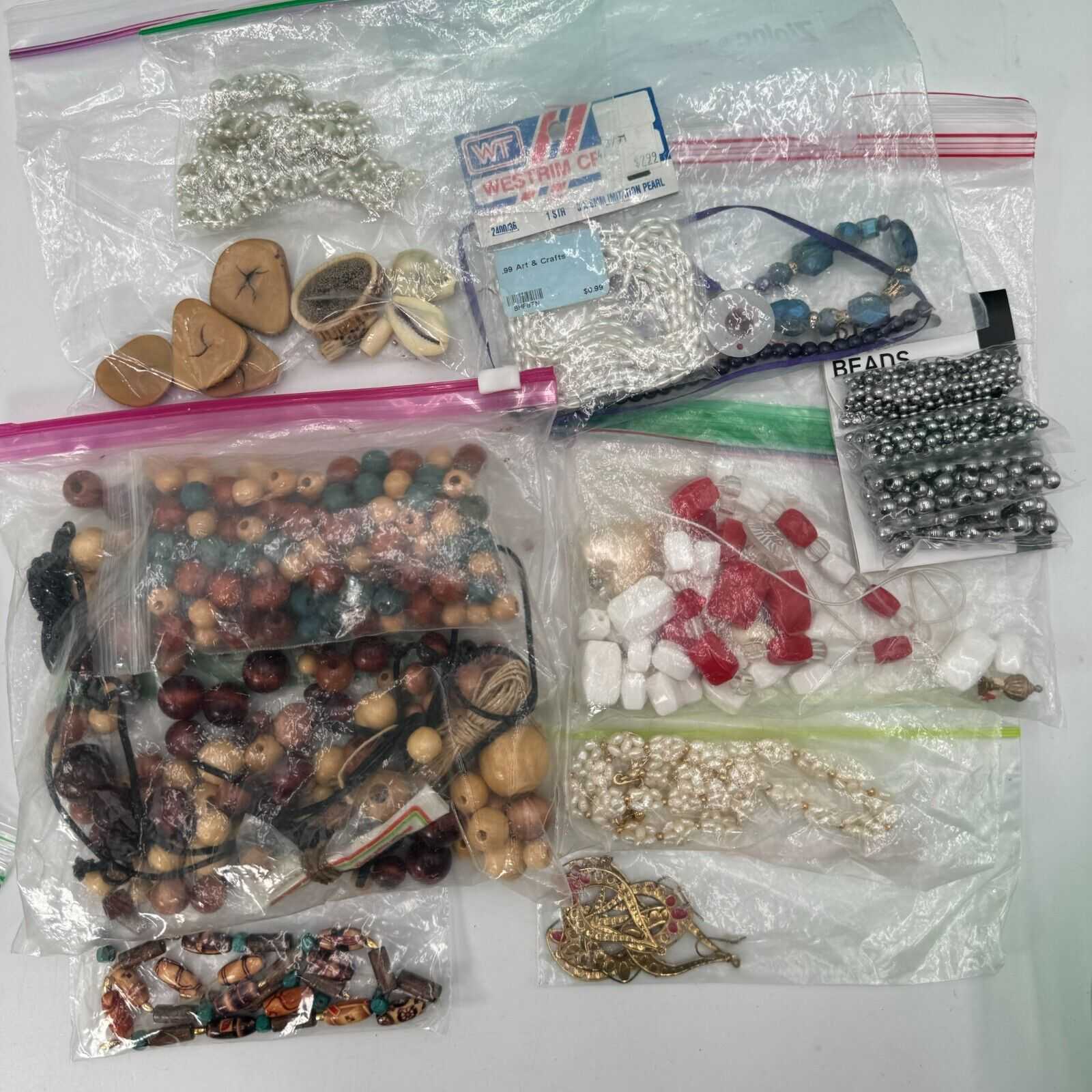 Huge DIY Jewelry Lot Assortment Beads Charms Necklace Bracelet Learning Idea