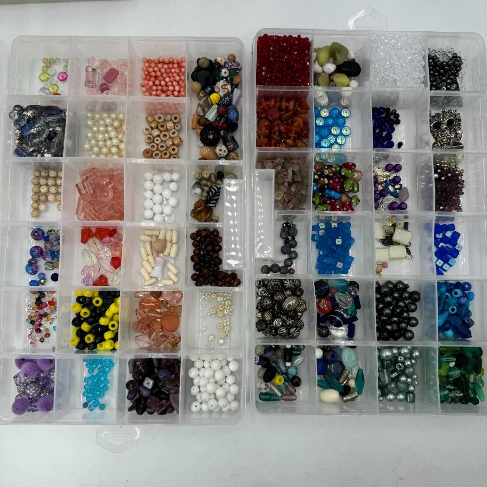 Huge DIY Jewelry Lot Assortment Beads Charms Necklace Bracelet Learning Idea