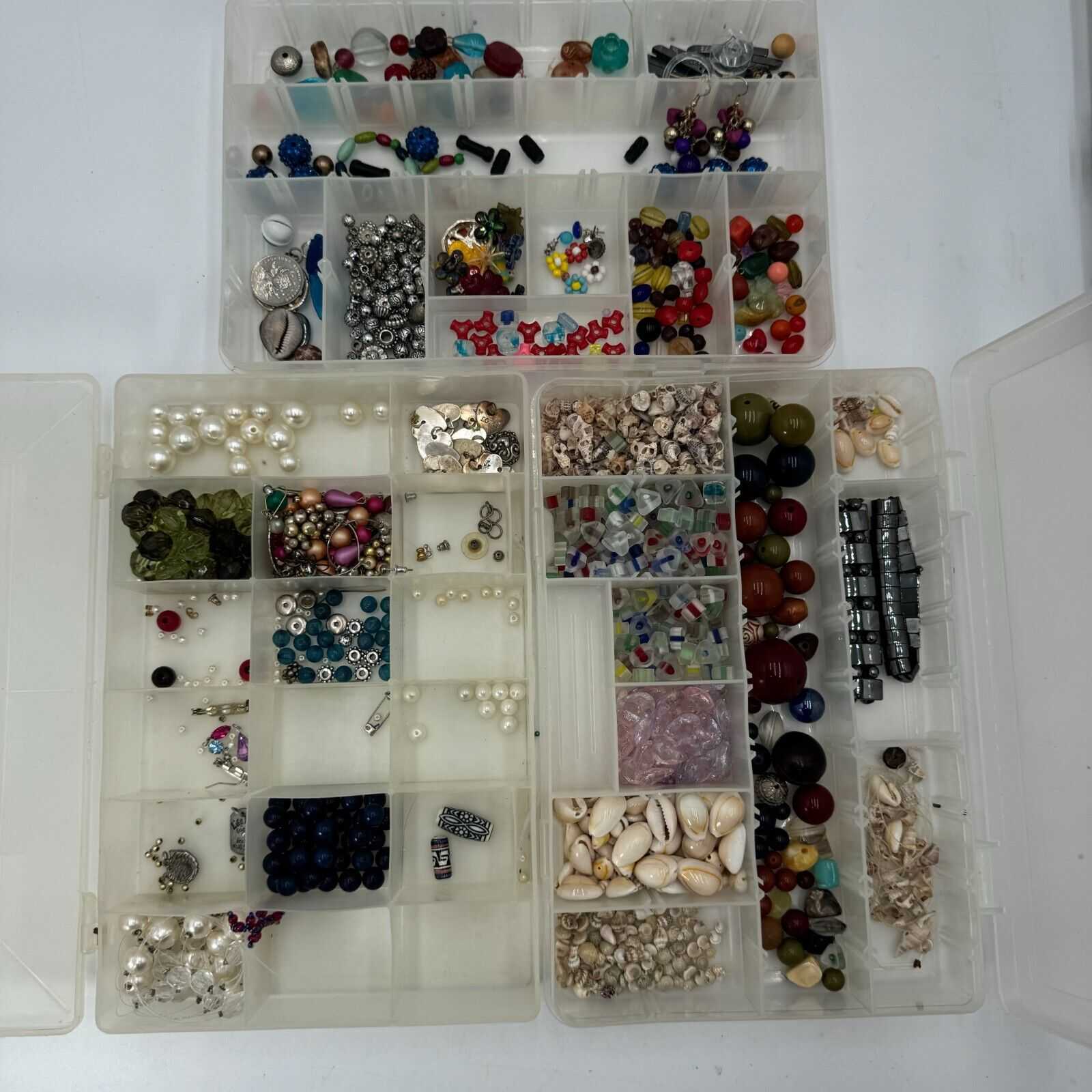 Huge DIY Jewelry Lot Assortment Beads Charms Necklace Bracelet Learning Idea