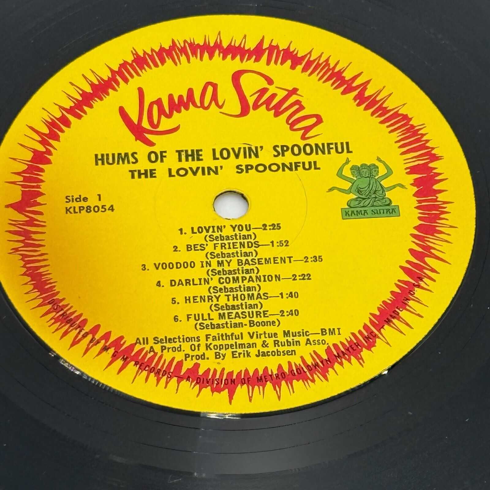 Hums Of The Lovin' Spoonful Rare 1966 1st Mono Press KLP-8054 VINYL LP