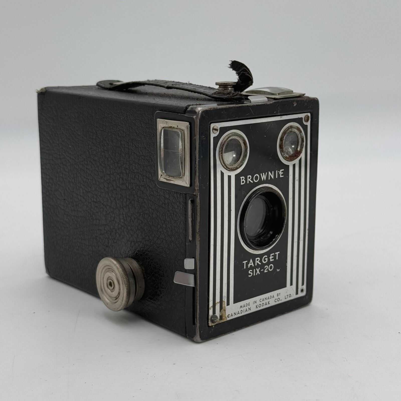 Kodak Brownie Target Six-20 Box Camera - Untested - Vintage Art Deco