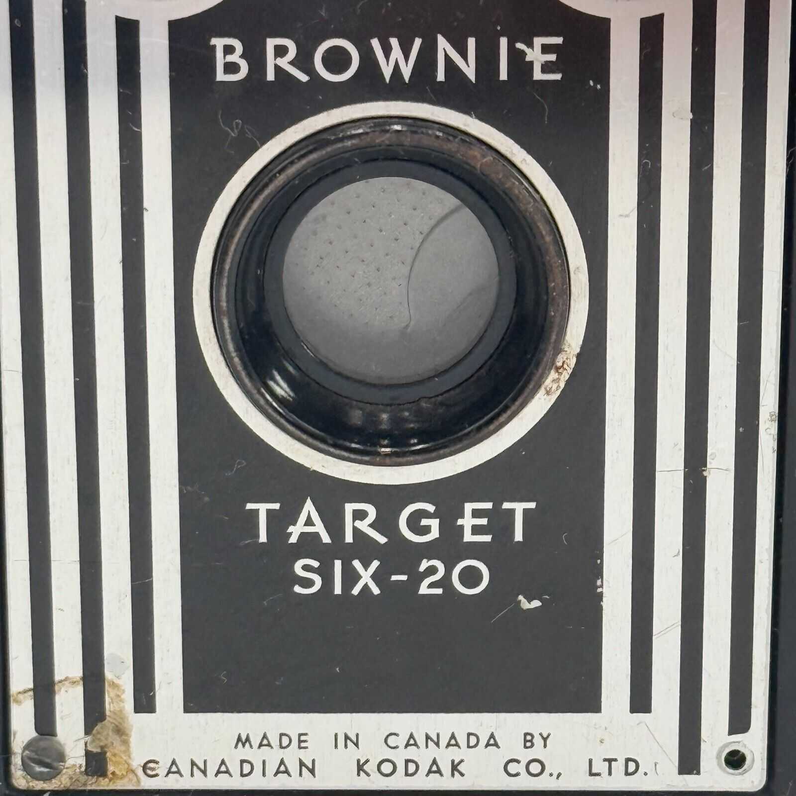 Kodak Brownie Target Six-20 Box Camera - Untested - Vintage Art Deco