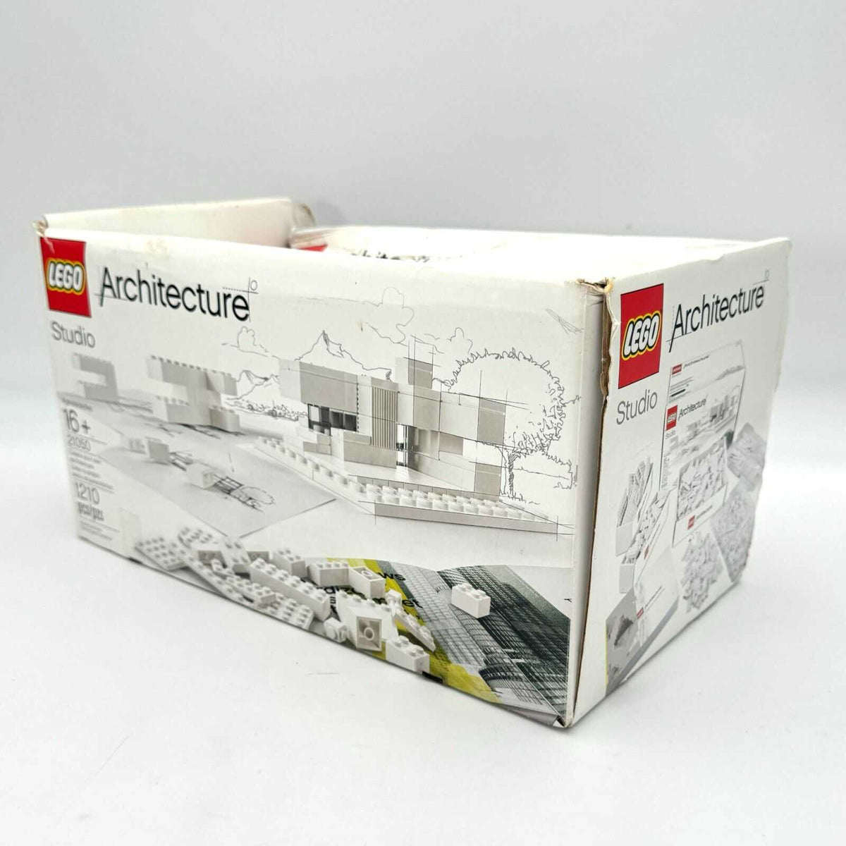 LEGO ARCHITECTURE: Architecture Studio (21050) - Used Open Incomplete Set Box