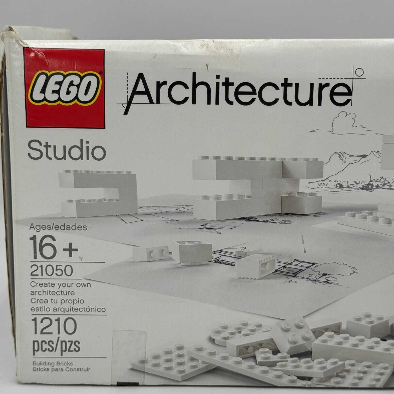 LEGO ARCHITECTURE: Architecture Studio (21050) - Used Open Incomplete Set Box