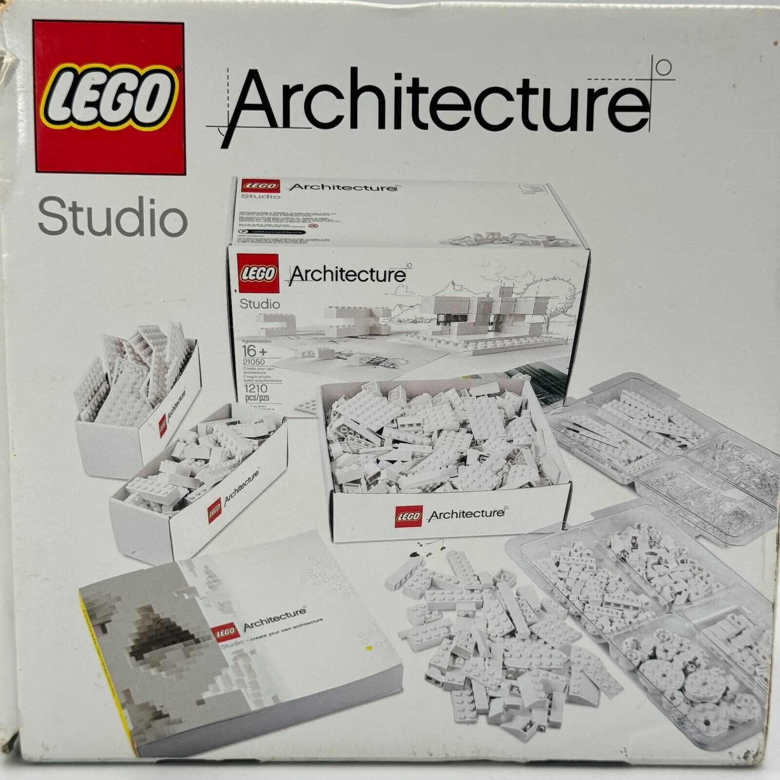 LEGO ARCHITECTURE: Architecture Studio (21050) - Used Open Incomplete Set Box