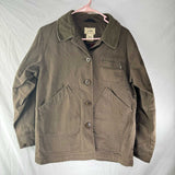 LL Bean Field Chore Canvas Jacket Primaloft Removable Liner Brown Adult Size S