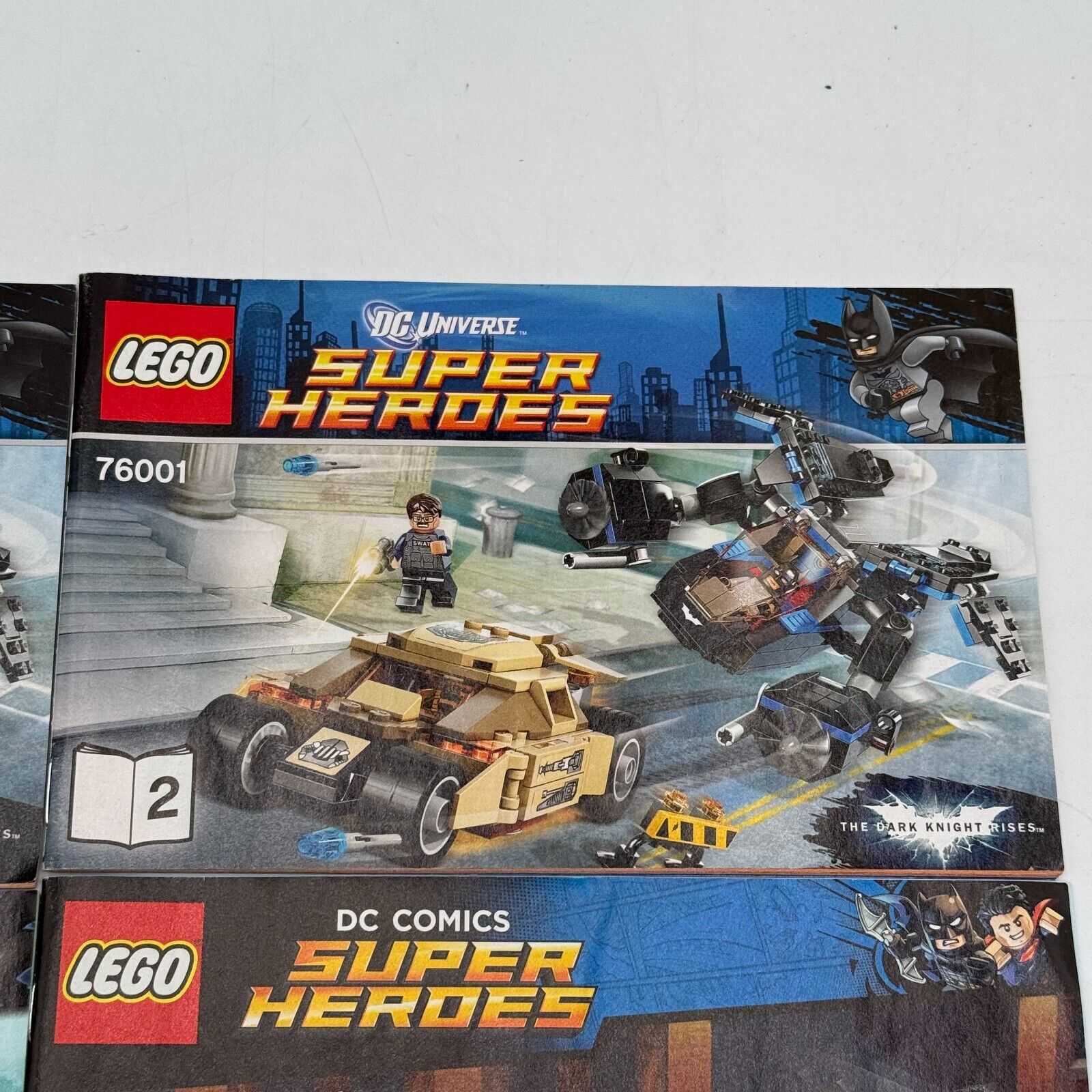 Lego DC Comics Universe Super Heroes Instruction Booklet 76001 76010 76045