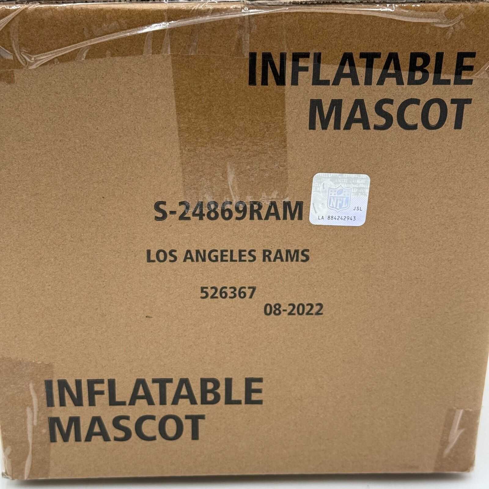 Los Angeles Rams Inflatable Mascot Light Up Brand New In Box Official NFL