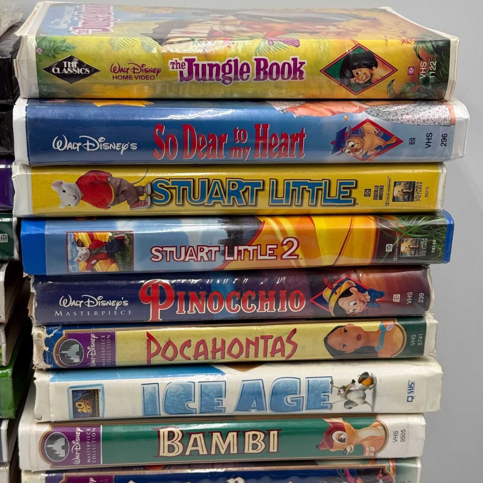 Lot 46 Classic VHS Tape Movies Disney Collection 20th Century Fox Warner Bros