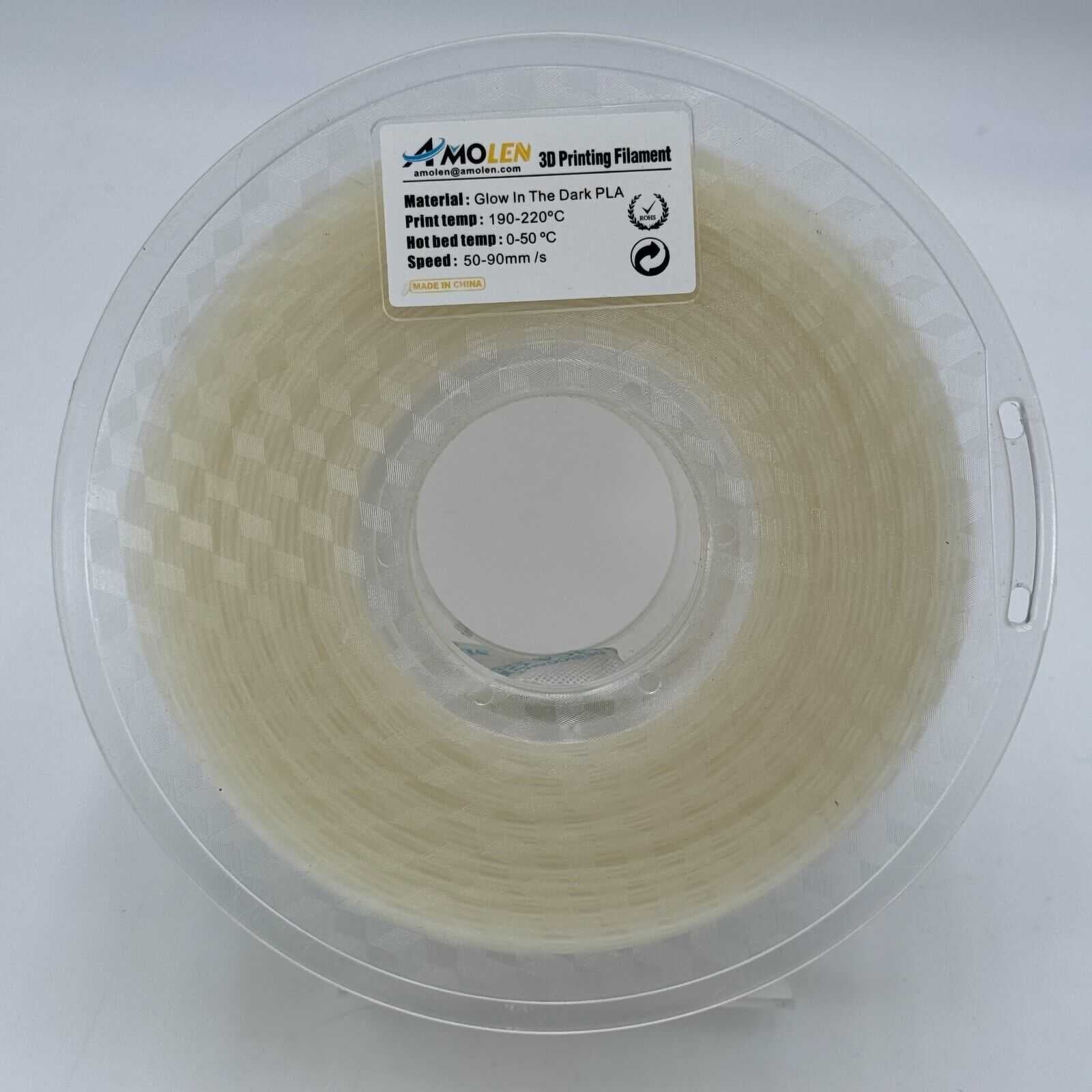 Lot of 13 Partial Spools of 1.75mm 3D Printing Filament White Complextion Blue