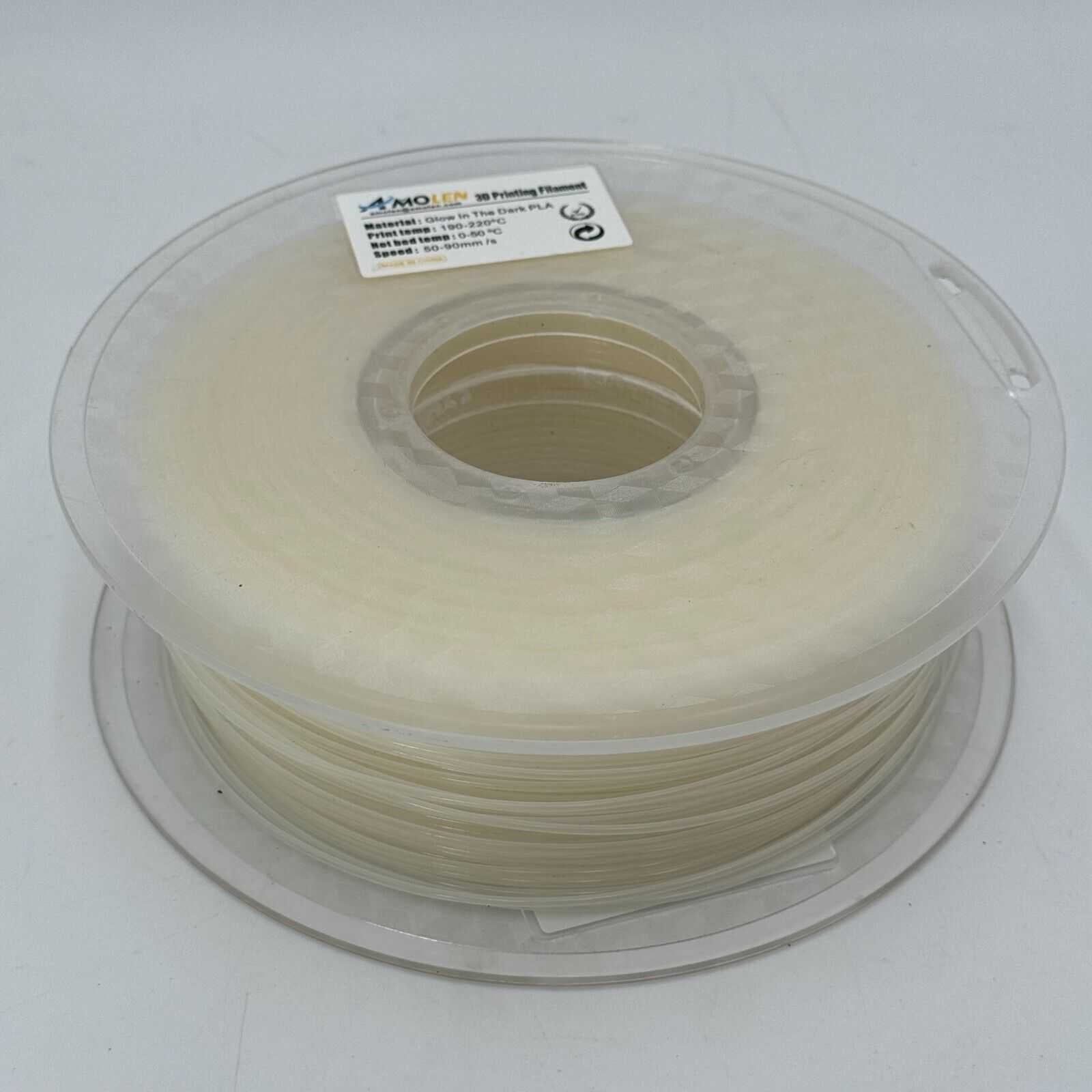 Lot of 13 Partial Spools of 1.75mm 3D Printing Filament White Complextion Blue