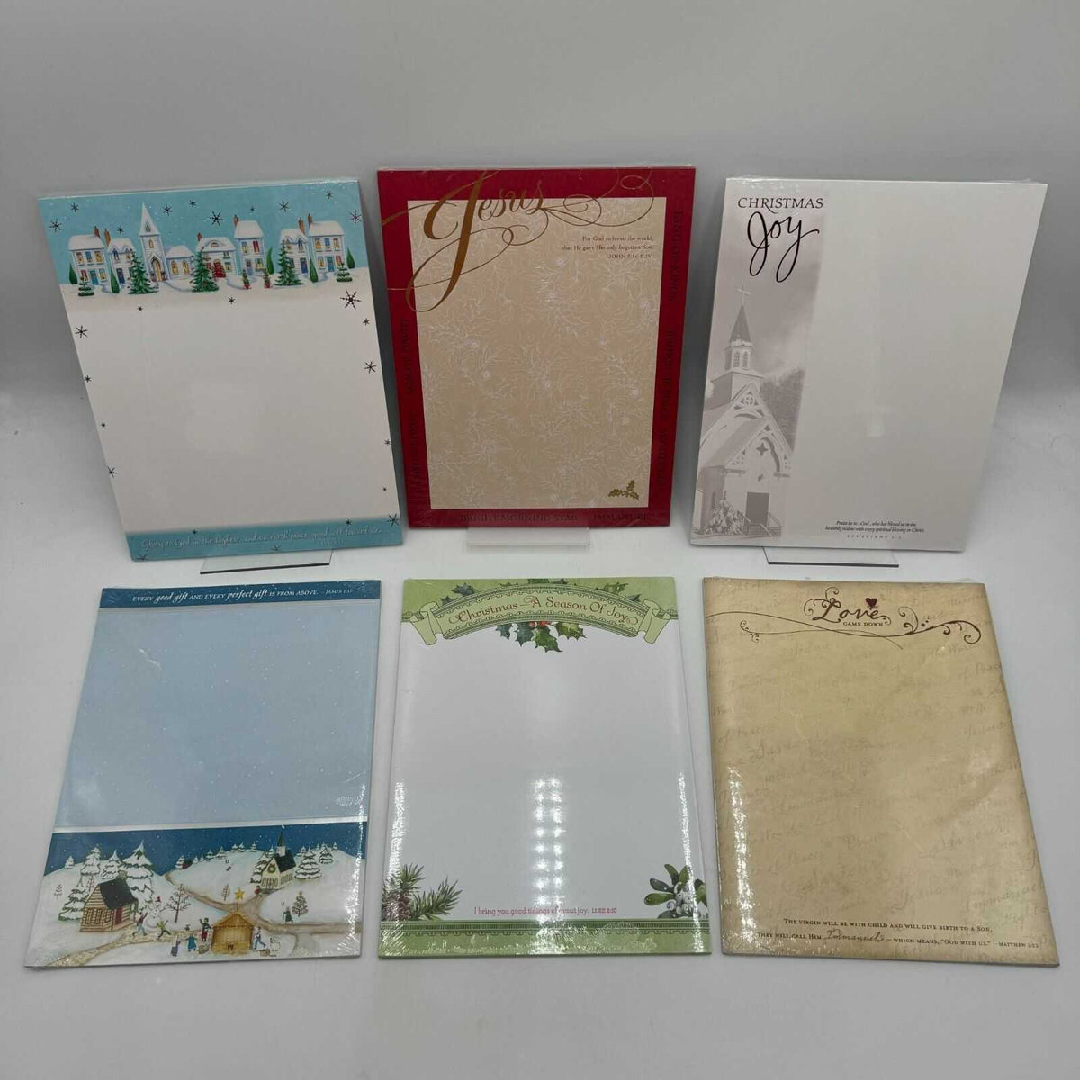 Lot of 28 Laser Stationery 25 Sheets 11x8.5 Paper each Snow Jesus Christmas New