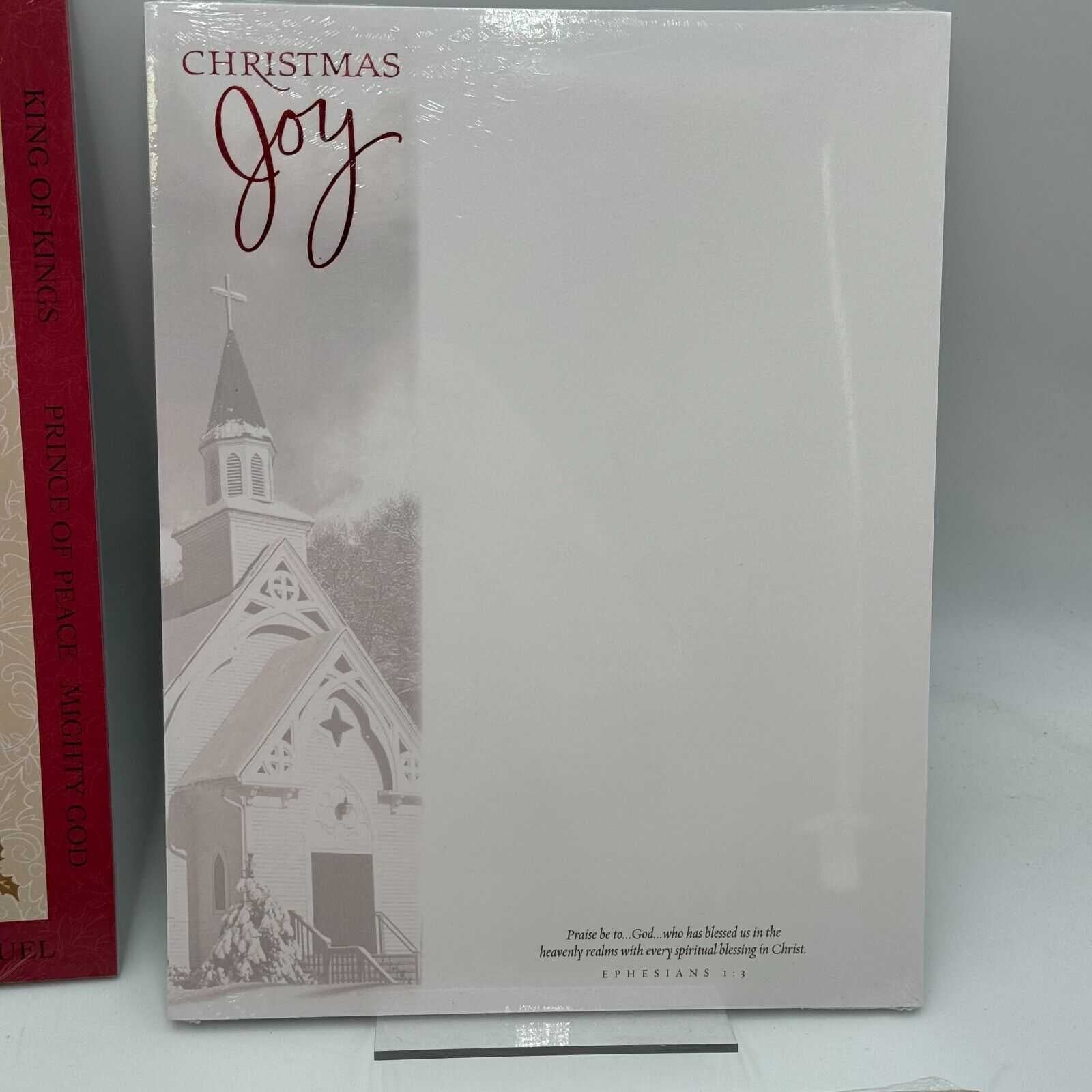 Lot of 28 Laser Stationery 25 Sheets 11x8.5 Paper each Snow Jesus Christmas New