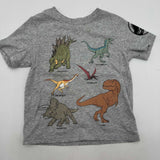 Lot of 4 Kids Shirts Jurasric World Park Tshirts Dinosaur Orange Toddler Size 3T