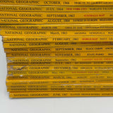 Lot of 47 Issues of National Geographic Magazine PB Books 1953 - 1988