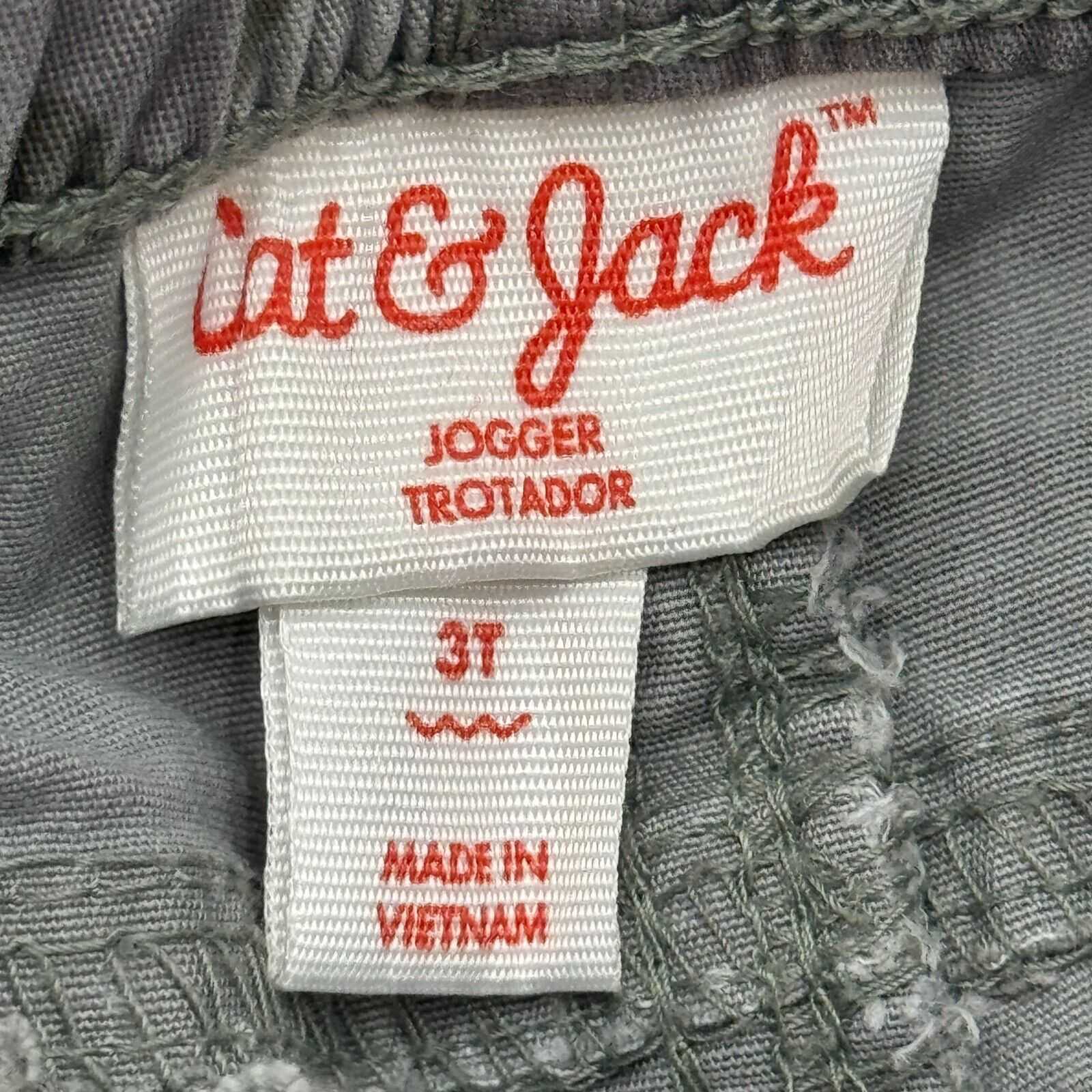 Lot of 5 Cat & Jack Kids Cargo Stretch Pants Grey Camo Red Black Toddler Size 3T