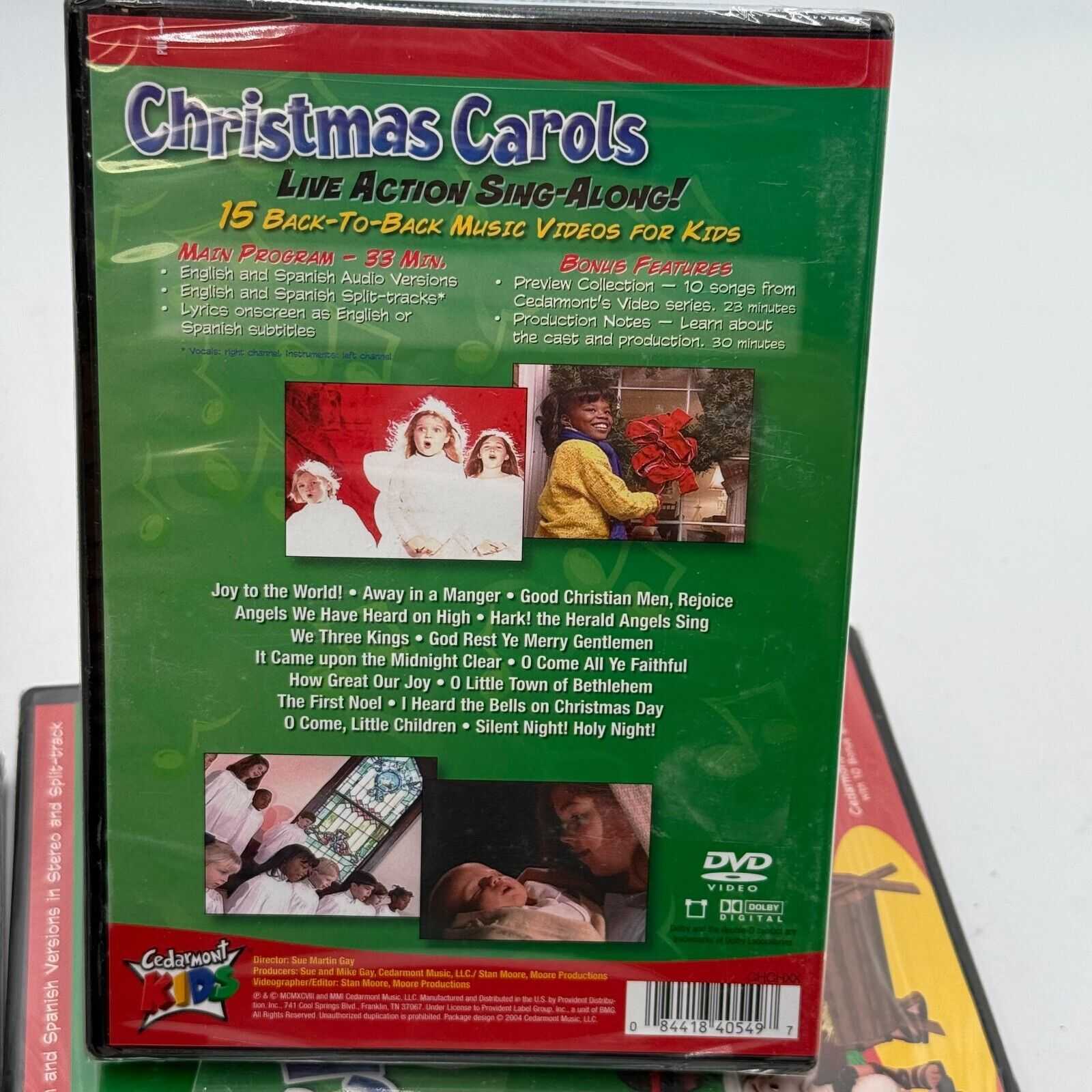 Lot of 6 Christiam Children’s DVD Lion Judah Cartoon & Christmas Carols New